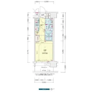 プレサンス鶴舞パーク&ステーション【3階】の間取り