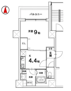 ベルビュー七条河原町【5階】の間取り