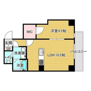 THE CITY RESIDENCE 京都山科駅前【2階】の間取り