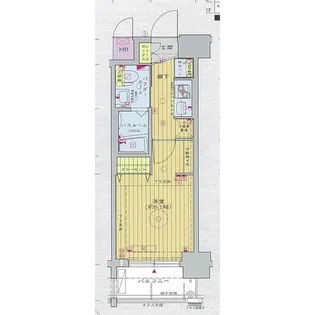 エステムプラザ京都御所ノ内REGIA(レジア)【4階】の間取り