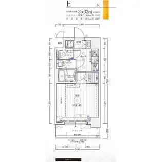エステムコート京都西院【2階】の間取り