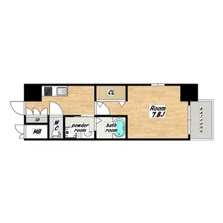 エステムコート名古屋今池アーバンゲート【6階】の間取り