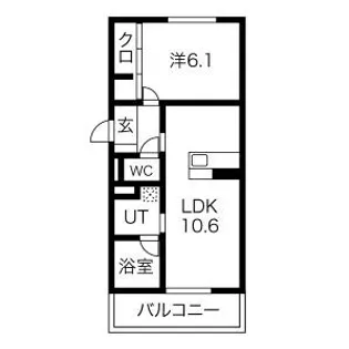 シャルールプラスⅡ【1階】の間取り