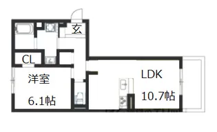ジラソーレ【3階】の間取り
