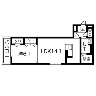 サンフェリーチェ【1階】の間取り