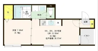 Warhol 京都【3階】の間取り