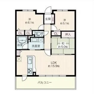パデシオン京都七条【4階】の間取り