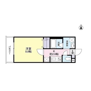 サウス・サントゥールくいな橋【2階】の間取り