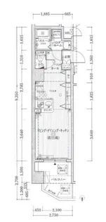 エステムコート京都駅前KOTO【6階】の間取り
