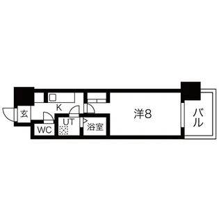 アーバンフラッツ五条堀川【15階】の間取り