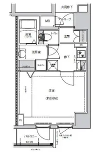 ディーシーガーデン京都西【8階】の間取り