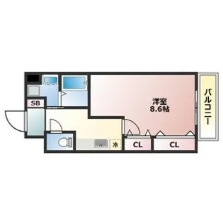 シェルプランタン【5階】の間取り