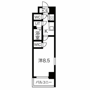 エスプレイス京都RAKUNAN【2階】の間取り