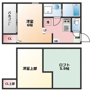 Hale Mahalo【1階】の間取り