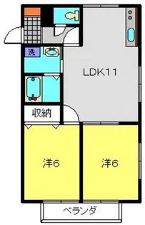 プリーマハイツ【205号室】の間取り