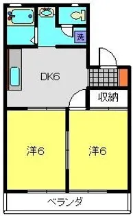 パークヒル日吉【102号室】の間取り