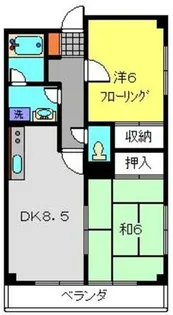 青山コーポA棟【3階】の間取り
