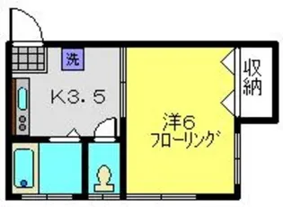 清和ハイム【105号室】の間取り