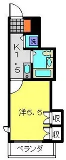 メゾンテラサキ【202号室】の間取り