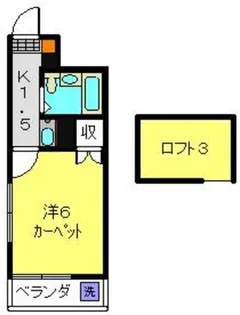 メイゾン綱島西【201号室】の間取り