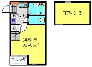 パークアベニュー元住吉【105号室】の間取り