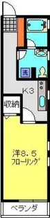 グランドビュー日吉【102号室】の間取り