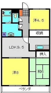メゾンヴァンテアン【2階】の間取り