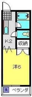 Kハイツ【102号室】の間取り
