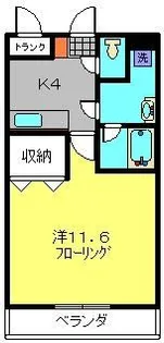 グラーツ橘【302号室】の間取り