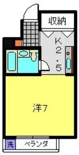 1Kの間取り画像