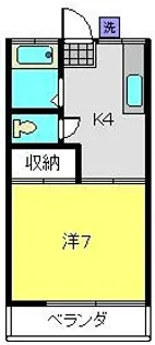 あさひ荘【2階】の間取り