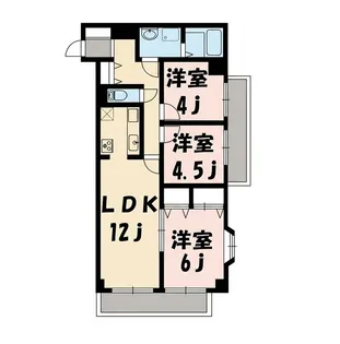 ラ・プリメーラ【609号室】の間取り