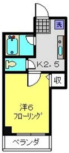 ウェストヴァリー樽町【106号室】の間取り