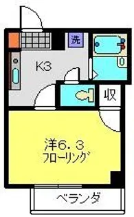 ディアコート綱島【305号室】の間取り