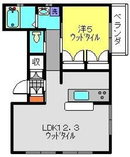 グランドメゾン【202号室】の間取り