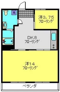クリフハイツ3号棟【107号室】の間取り