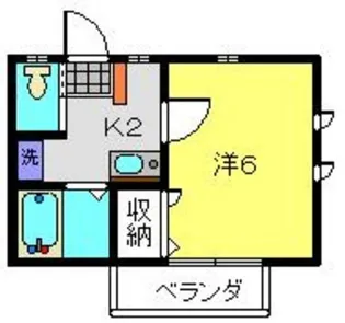 メルベージュ日吉【201号室】の間取り