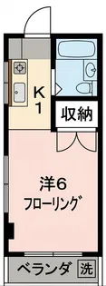 伴野コーポ【2A号室】の間取り