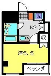 ジョイフル元住吉【303号室】の間取り