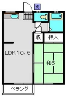 パナハイツ日吉【105号室】の間取り