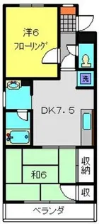 エザンス【3FB号室】の間取り