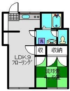 TKハイム【102号室】の間取り