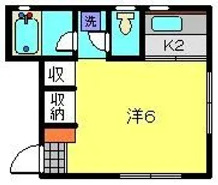 ハイツあすなろ【202号室】の間取り