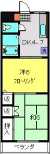 玉川ハイツ【203号室】の間取り