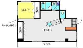 ラ・ピラミッド【1階】の間取り