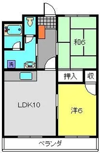 VILLA OASIS【106号室】の間取り