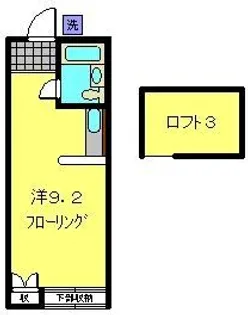1Rの間取り画像