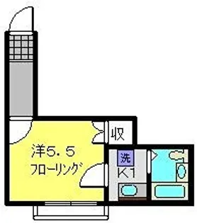 1Kの間取り画像