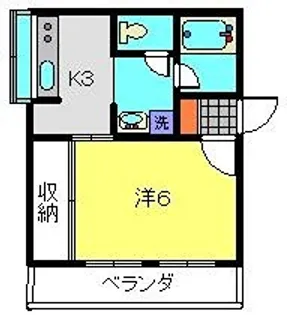 1Kの間取り画像