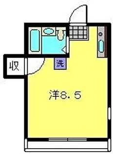 オークソーヨ【201号室】の間取り